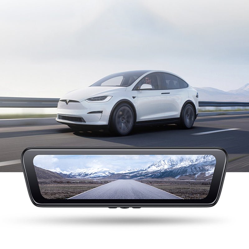 8.9" HD Streaming Rear View Mirror Camera for Tesla Model 3 & Y – 170° Wide Angle