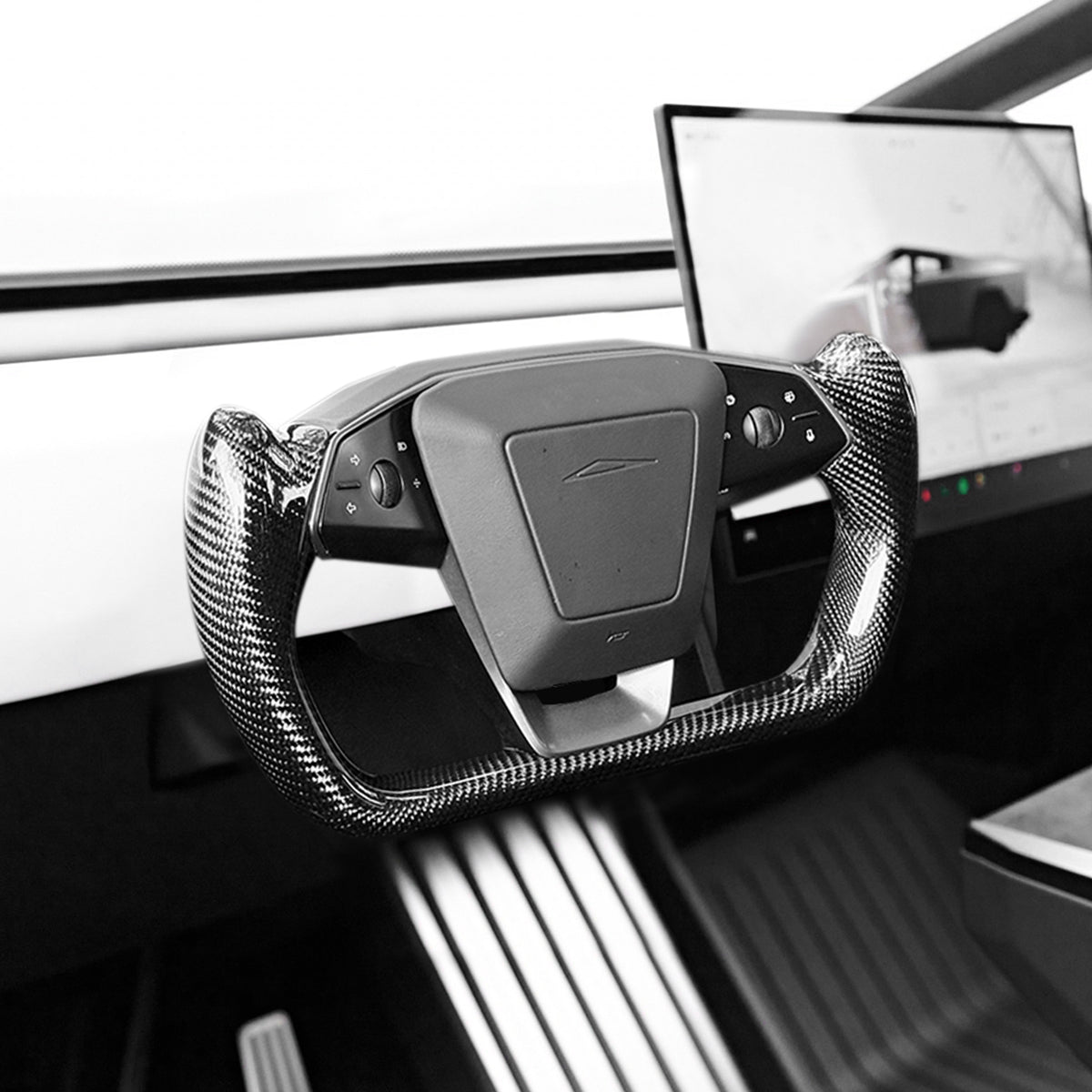 Carbon Fiber Yoke Steering Wheel